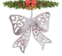 De Copos De Nieve Y Lazos Navideños Para Árbol De Navidad - Colgantes Brillantes De Ángel Para Fiestas, Bodas, Decoración De Puerta, Techo, Patio, Jardín, Vivero Y Hogar