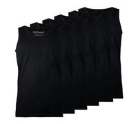 de fonseca Canotta Uomo 100% Cotone Pettinato, Art. DC31, 6pz Nero XL