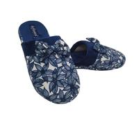 de fonseca Ciabatte alla Romana Suola in Gomma Antiscivolo, Pantofole Donna Estate Inverno in Cotone (Fiocco Bianco, 36/37, Sistema Taglie Calzature EU, Adulto, Donna, Numero (range), Media, 36, 37)