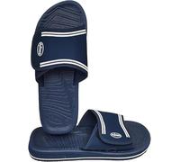 de fonseca Ciabatte Classiche Uomo Modello Amalfi, Fascia a Strappo, Suola Anatomica Extra Light, Fondo AntiGraffio, per Casa, Mare (blu, Sistema Taglie Calzature EU, Adulto, Numero, Media, 43)