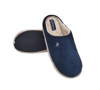 de fonseca Defonseca Firenze Ottime Ciabatte Uomo Invernali, Pantofole Calde in Pelliccia per Inverno, Babbucce Antiscivolo con Pelo, Ciabatta Invernale da Casa, Pantofola da Camera (Blu Scuro, 41)