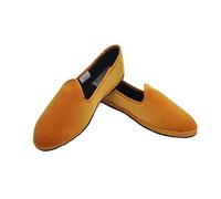 de fonseca Friulane Donna Le Originali in Velluto, Scarpe Fondo Bicicletta Ballerine per Tutte Le Stagioni (Giallo Zafferano, Sistema Taglie Calzature EU, Adulto, Donna, Numero, Media, 41)