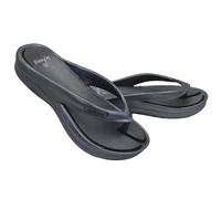 de fonseca Ischia Super Ciabatte Donna Infradito, Ciabatta in Gomma per Casa, Mare e Spiaggia FlipFlop Estive con Zeppa (Nero, Sistema Taglie Calzature EU, Adulto, Donna, Numero, Media, 39)