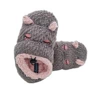 de fonseca Le Dormigatto Ciabatte Donna Invernali, Pantofole Pelose da Casa, Babucce Chiuse Calde e Comode (Moppina Grigia, Sistema Taglie Calzature EU, Adulto, Numero (Range), Media, 38, 39)