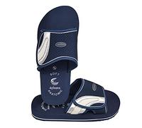de fonseca Originale Modello Amalfi Ciabatte Pantofole Uomo Strappo Suola Anatomica Fondo AntiGraffio per Casa Giardino Spiaggia Doccia qualità Italiana (Blu M1, 39)