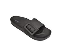 de fonseca Originale Modello Sestrip Ciabatta Pantofola Donna con Fascia Regolabile in Gomma per Casa Spiaggia Piscina (Nero, Sistema Taglie Calzature EU, Adulto, Donna, Numero, Media, 37)