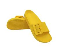 de fonseca Originale Modello Sestrip Ciabatta Pantofola Donna con Fascia Regolabile in Gomma per Casa Giardino Spiaggia Piscina Qualità Marchio Italiano (Giallo, 39)