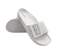 de fonseca Originale Modello Sestrip Ciabatta Pantofola Donna con Fascia Regolabile in Gomma per Casa Giardino Spiaggia Piscina (Bianco, Sistema Taglie Calzature EU, Adulto, Donna, Numero, Media, 39)