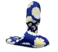 de fonseca Pantofole Donna Le Originali in Cotone - Ciabatte Basse Estive da Camera, Morbide e Comode, Lavabili in Lavatrice, per Uso Interno, a Fantasia