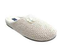 de fonseca pantofole in Pile ciabatte invernali DONNA Modello a Sacchetto con Fiocco mod. DE TORINO IW53 (Panna, Sistema Taglie Calzature EU, Adulto, Donna, Numero, Media, 40)