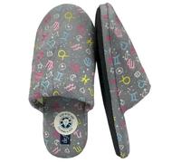 de fonseca Pantofole Invernali da Donna con Fantasia Zodiacale, Calde e Comode per la Casa