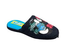 de fonseca Pantofole Uomo I PUFFI chiuse in Cotone da interno puffo Brontolone NOT MY DAY