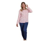 de fonseca Pigiama da Donna Lungo 100% Cotone Art. 1004 Rosa S