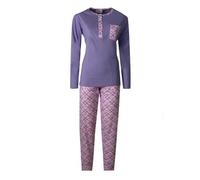 de fonseca Pigiama da Donna Lungo 100% Cotone Art. 1007 Lavanda L