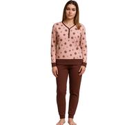 De Fonseca Pigiama da Donna Lungo Art.622-623 Caldo Cotone Invernale