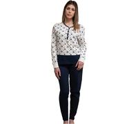 De Fonseca Pigiama da Donna Lungo in Caldo Cotone Art.622-623