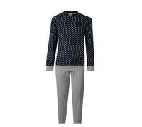 de fonseca Pigiama da Uomo Lungo Jersey 100% Cotone, Art. 1061 Blu XL