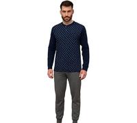 de fonseca Pigiama Uomo in Caldo Cotone, Art. FR246 Blu M