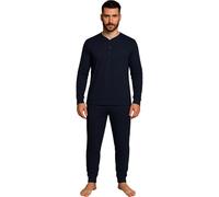 de fonseca Pigiama Uomo Lungo Invernale 100% Cotone Interlock | Morbido e Avvolgente con Polsini ed Elastico in Vita| Taglie M-XXL | Limited Edition