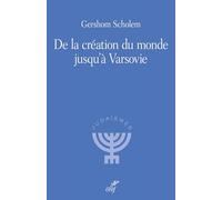 De la création du monde jusqu'à Varsovie: nouvelle édition