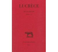 De La Nature: Livres IV-VI: Livre 2, tome 1