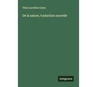 De la nature, traduction nouvelle