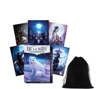 De La Nuit Lenormand Oracle Cards Deck Simbolismo Sibille Lo Scarabeo Con Borsa