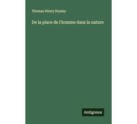 De la place de l'homme dans la nature