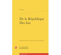 De la République ; Des lois