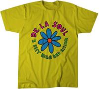 De La Soul 3 Feet High and Rising Promo T-Shirt Hip-Hop Native Tongu Tee Yellow, Nero , M