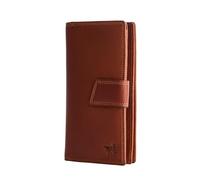 DE LAMASSU Amara Portafoglio da donna in vera pelle - protezione RFID 27 scomparti per carte di credito, scomparto SIM, scomparti per banconote e monete, design vintage, confezione regalo - 19 × 10 cm