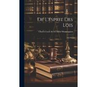 De L'esprit Des Lois (Tascabile)