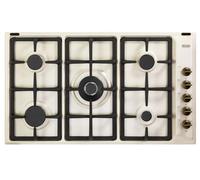 DE LONGHI AVL59PRO PIANO COTTURA 90 CM AVORIO 5 BRUCIATORI FINITURA OTTONE
