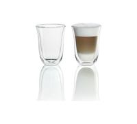 DELONGHI 2X BICCHIERI LATTE LATTE MACCHIATO TERMICA DOPPIO VETRO 220ML