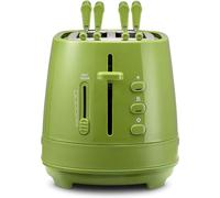 De’Longhi CTLAP2203.GR tostapane verde 2 fette con pinze 550 W