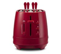 De Longhi CTLAP2203R Tostapane 550W 2 fette pinze cassetto briciole Rosso