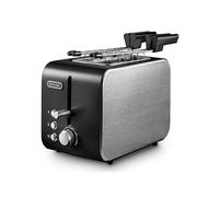 De’Longhi CTX 2203.BK tostapane 2 fetta/e 550 W Nero, Argento