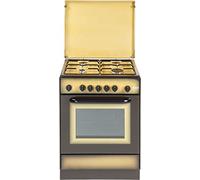 De Longhi DGK 654 - Cucina a gas con forno a gas, 4 Fuochi, Dimensioni 60x50 cm