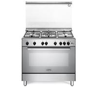 De' Longhi DGVX96SG Cucina a gas Libera installazione 90cm 5 fuochi con forno ga