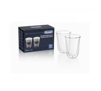 De Longhi DLSC312 Set Bicchieri Latte Macchiato in Vetro a Doppia Parete 330ML