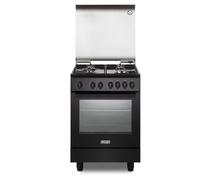 DE LONGHI DMN64LSG CUCINA 60CM A GAS 4 FUOCHI FORNO ELETTRICO IDROCLEAN NERO