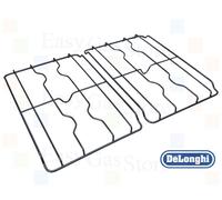 De Longhi Elba Coppia Griglie a 2 fuochi Smaltate per Cucina 41 X 26,4 cm.