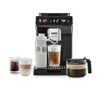 De’Longhi Eletta Explore - Perfetto Macchina da Caffè Automatica, LatteCrema Montalatte Automatico, 50 Bevande incl. Cold Brew in un Solo Tocco, Display Touch a Colori, Grigio Scuro (ECAM452.67.G)