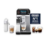 De’Longhi Eletta Ultra - Perfetto Macchina da Caffè Automatica, LatteCrema Montalatte Automatico, 50+ Bevande Calde e Fredde, Silent Technology, Display Touch a Colori, Metallo (ECAM472.85.MB)