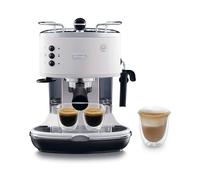 De'Longhi ICONA ECO311.W Macchina da Caffè Espresso Manuale e Cappuccino, in Polvere e Cialde E.S.E., Spegnimento Automatico, Serbatoio Estraibile da 1.4L, Potenza 1100W, Scaldatazze, Bianco