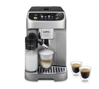 De’Longhi Magnifica Plus - Perfetto Macchina da Caffè Automatica, LatteCrema Montalatte Automatico, 18 Bevande in un Solo Tocco, Display Touch a Colori, Argento e Nero (ECAM322.70.SB)