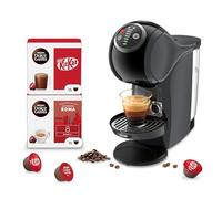 De’Longhi Nescafé Dolce Gusto Genio S Plus - Macchina da Caffè a Capsule Automatica, 15 Bar, Espresso Boost, Hot & Cold, Bundle 32 Capsule: KitKat Cacao & Wafer + Espresso Roma, Nera (EDG315.B)