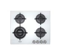 DE LONGHI NSL460B PIANO COTTURA 60CM 4 FUOCHI A GAS IN VETRO BIANCO