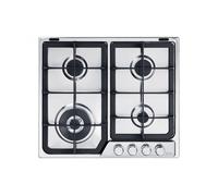 DE LONGHI PFI46GH PIANO COTTURA 60x50 4 FUOCHI A GAS GRIGLIE IN GHISA INOX