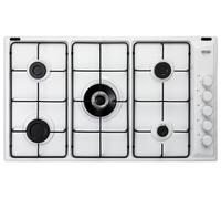 De Longhi Piano Cottura 5 Fuochi a Gas Larghezza 90 cm Smaltato colore Bianco - FLB 59 DD